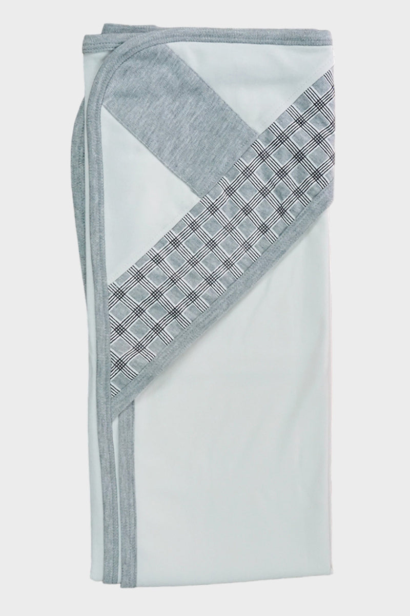 Hooded Cotton Wrapping Sheet (Checkered)