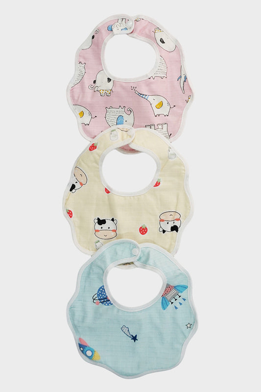 Leakproof Bibs in Cute Prints (Pack of 2)