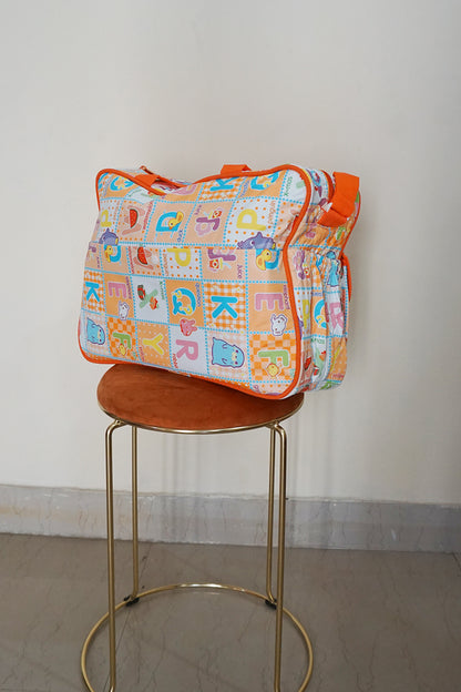 Baby Diaper Bag (Orange)