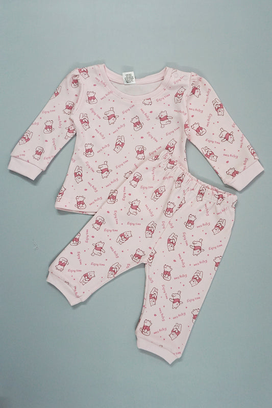 Full Sleeves Cotton Pajami Set for Newborn Girls