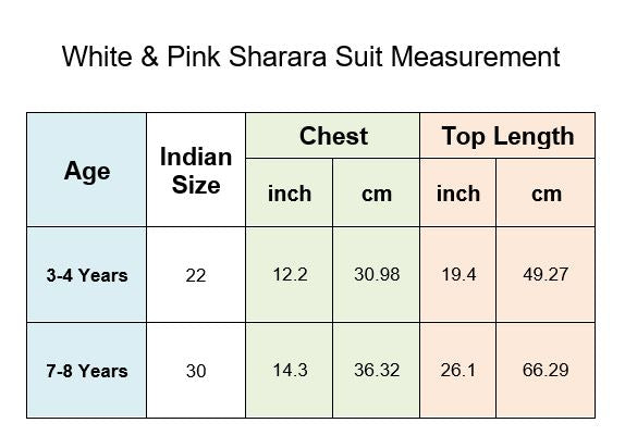 Split Sleeves Kurta and Sharara Suit Set