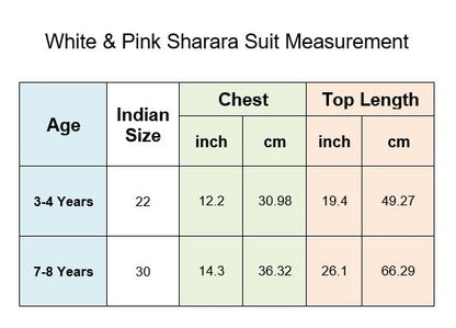 Split Sleeves Kurta and Sharara Suit Set