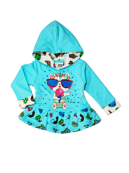 Quilted Polyfill Hoody Frock Suit