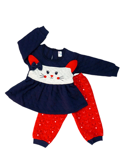 Light Polyfill Frock Suit (12-18 Months)