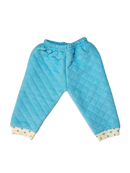Blue Polka Dots Polyfill Baby Suit (6-12 M)