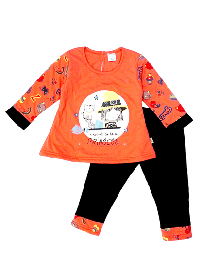Quilted Witch Print Polyfill Suit (2-3 Years)