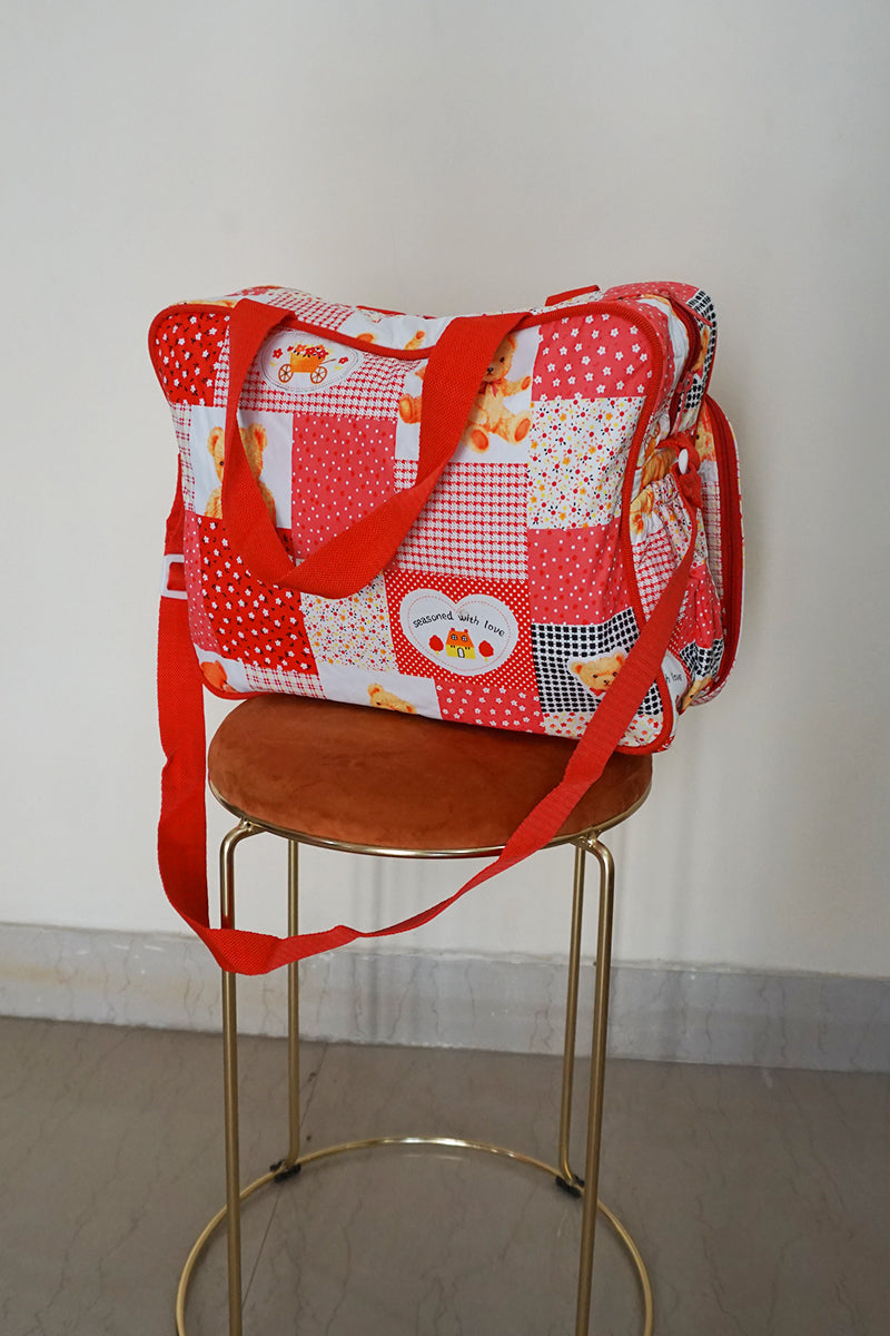 Baby Diaper Bag (Red-Small)