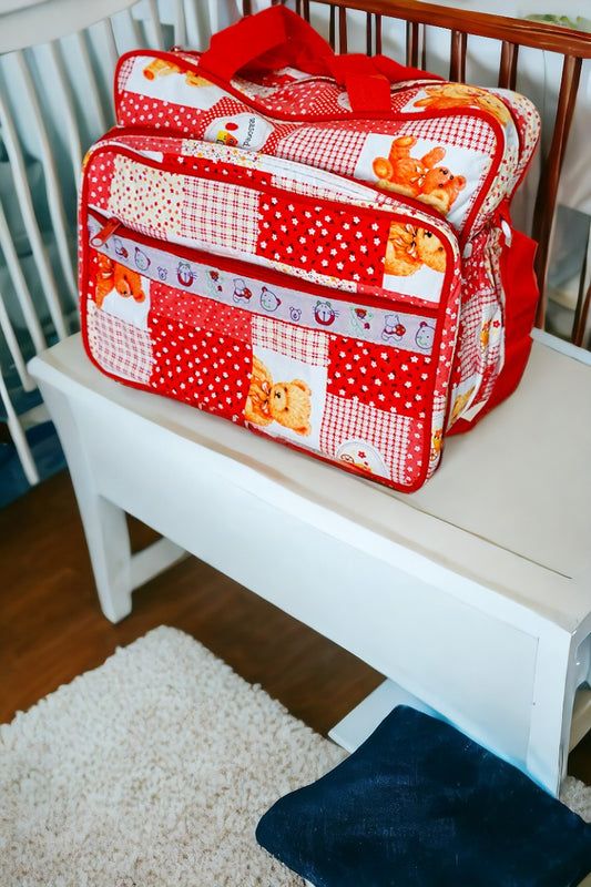 Baby Diaper Bag (Red-Small)