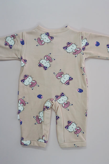 Bonded Fleece Romper for Little Girls