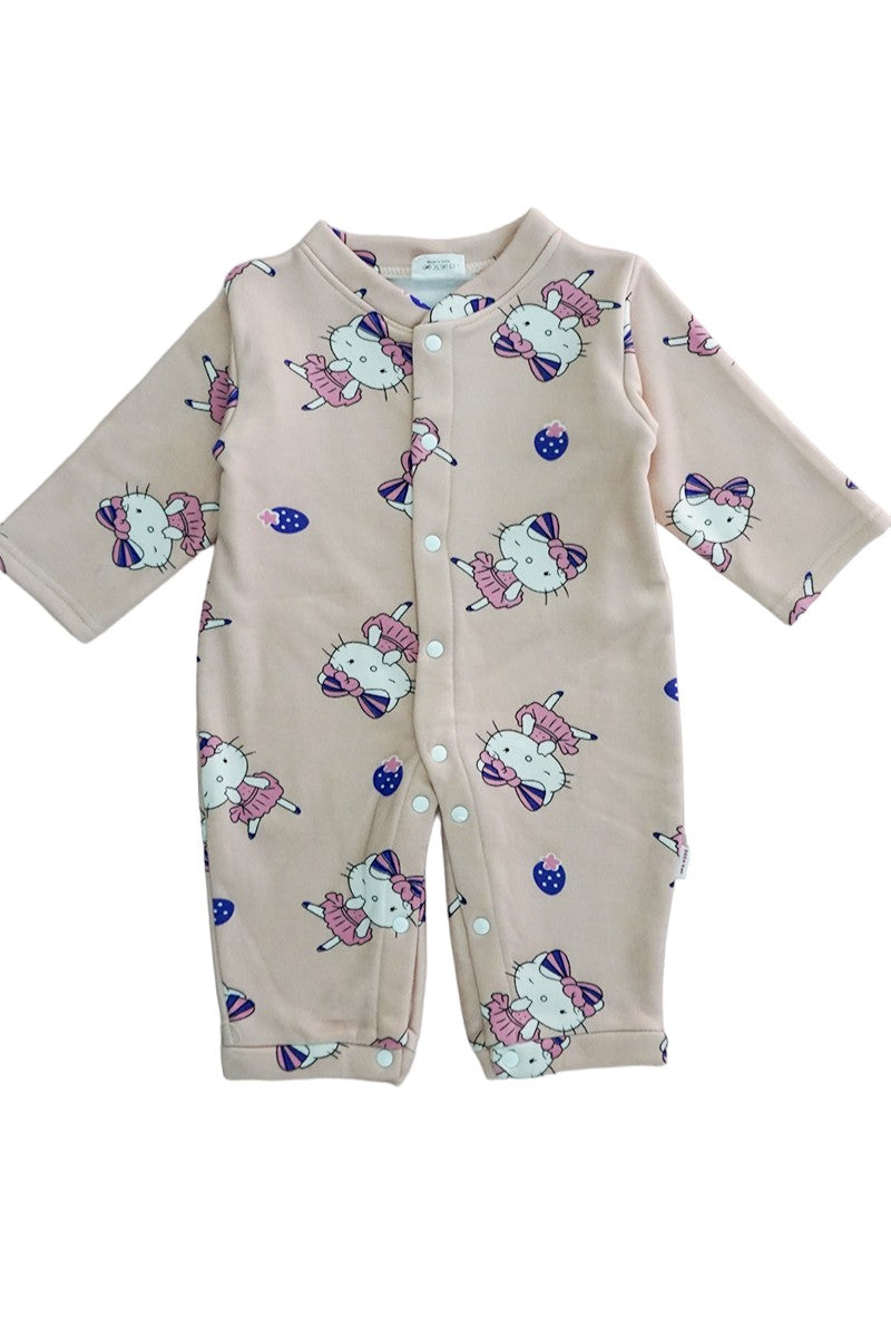 Bonded Fleece Romper for Little Girls