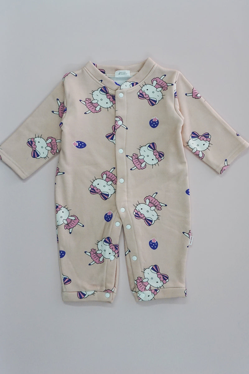 Bonded Fleece Romper for Little Girls