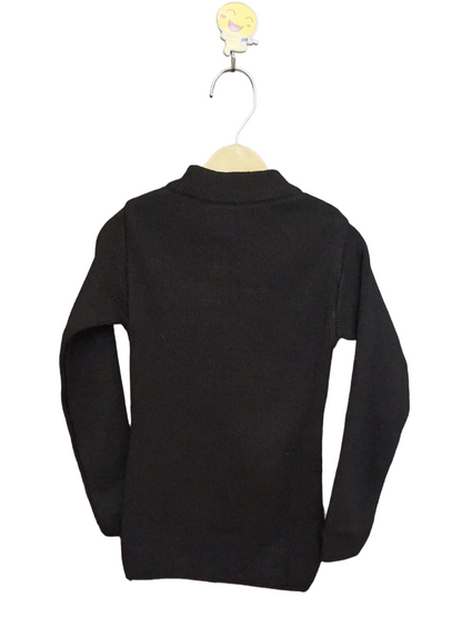 Black High Neck Sweater/Skiwi (2-5 Years)