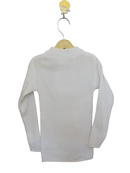 White High Neck Sweater/Skiwi (2-5 Years)