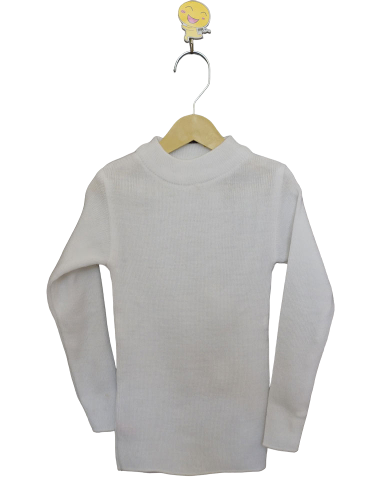 White High Neck Sweater/Skiwi (2-5 Years)