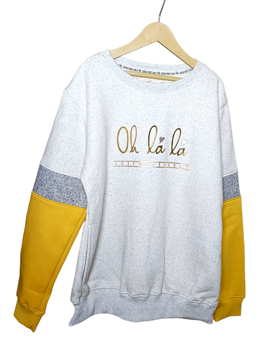 Girls Sweatshirt -Oh La La (7-8 Years)