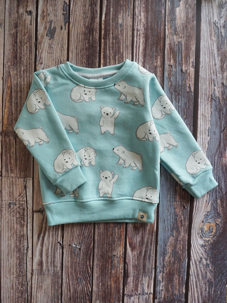 Blue Polar Bear Fleece Suit (2-3 Years)