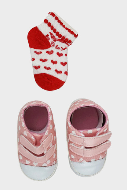 Baby Girls Shoes with Socks Set