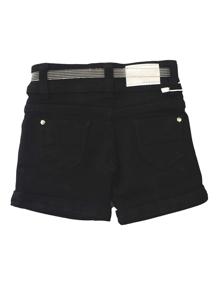 Fine Quality Black Denim Shorts