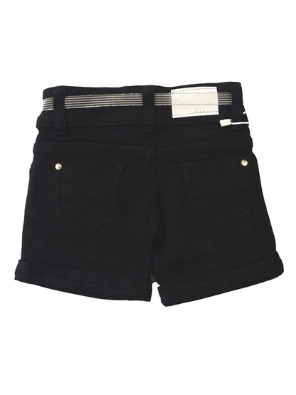 Fine Quality Black Denim Shorts