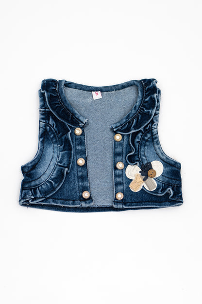 Denim Frock with Demin Jacket