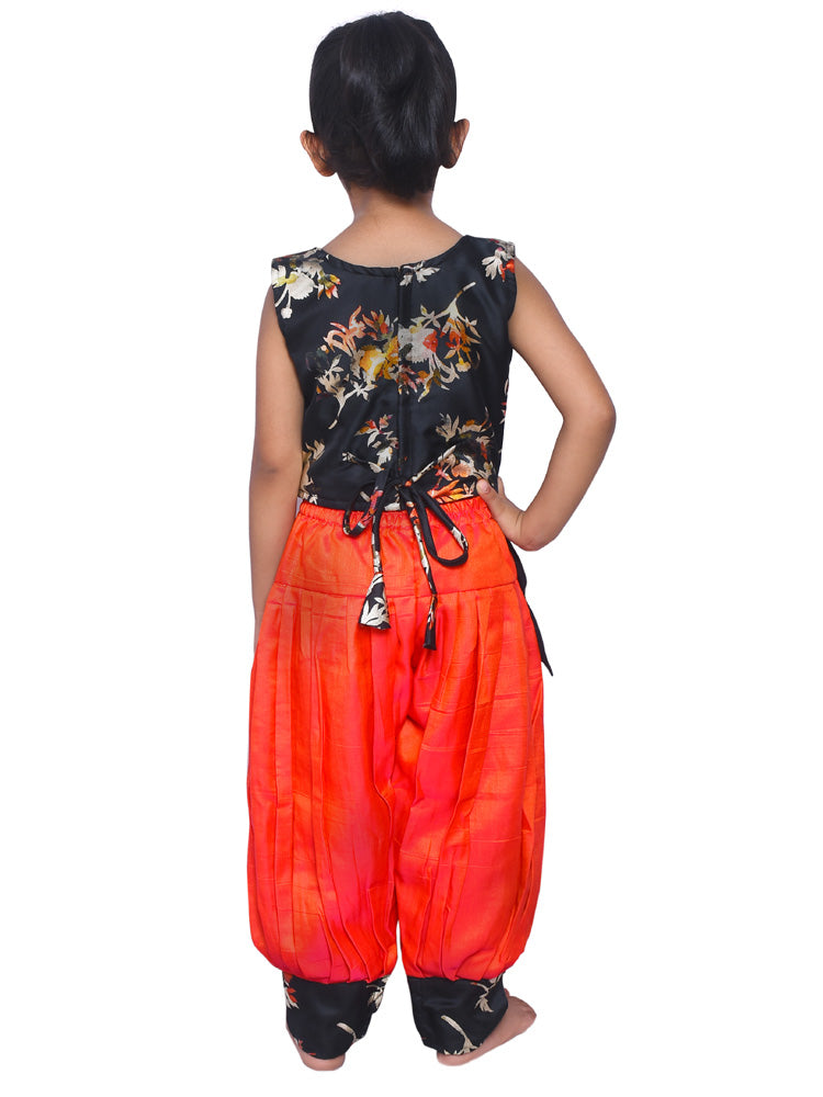 Indo-Western High-Low Top with Balloon Pant