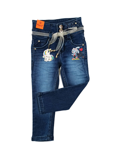 High Waist Jeans (Dark Blue)