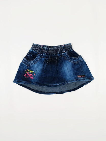 High Low Denim Skirt