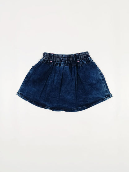 High Low Denim Skirt