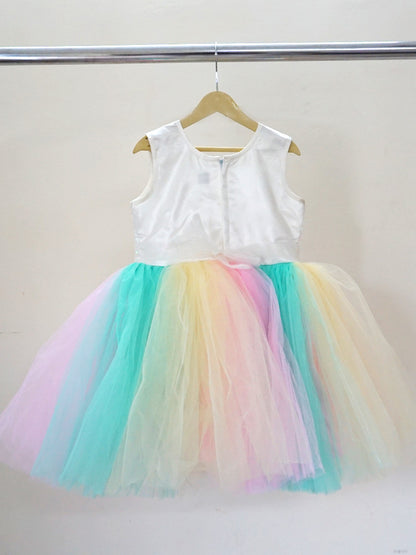 Multicolor Unicorn Frock