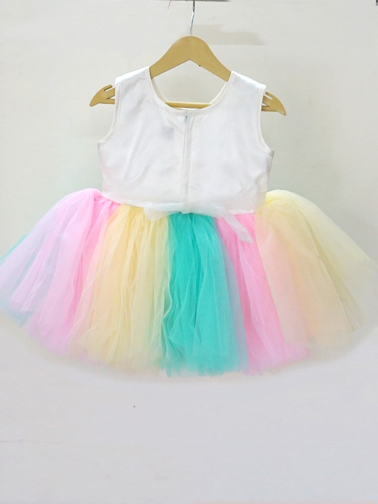 Multicolor Unicorn Frock