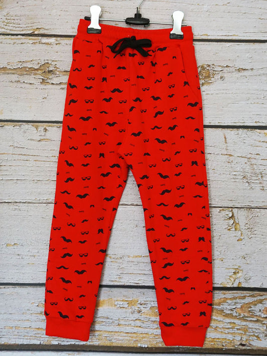 Unisex Cotton Joggers (Red)